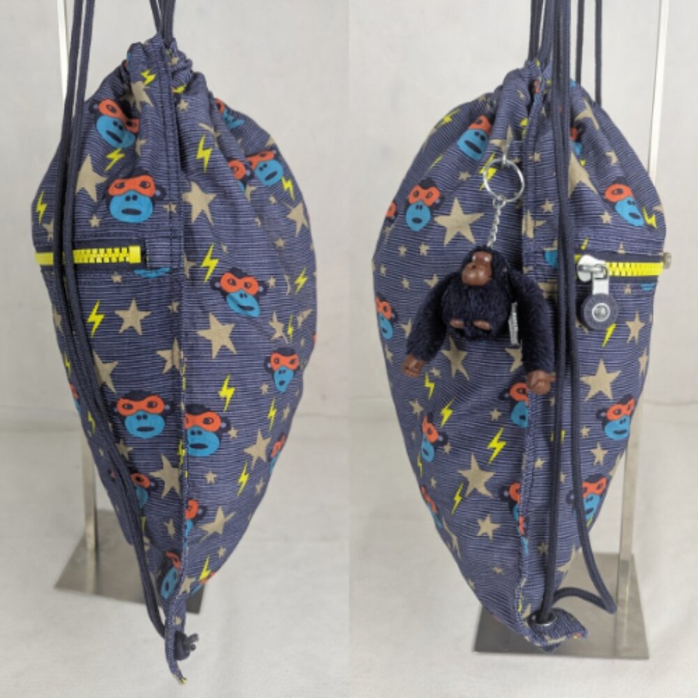 Kipling Supertaboo Medium Drawstring Backpack Pur… - image 7